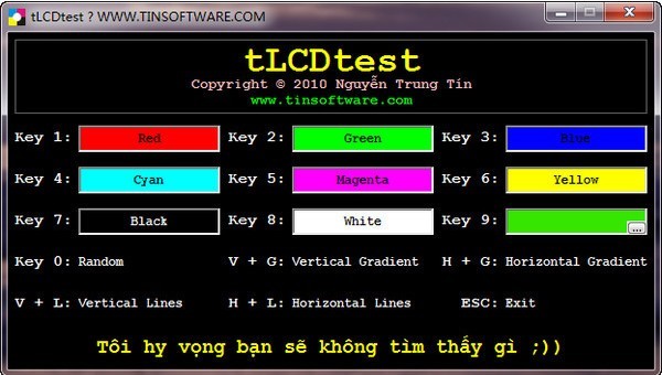 tLCDtest(液晶屏幕测试软件)