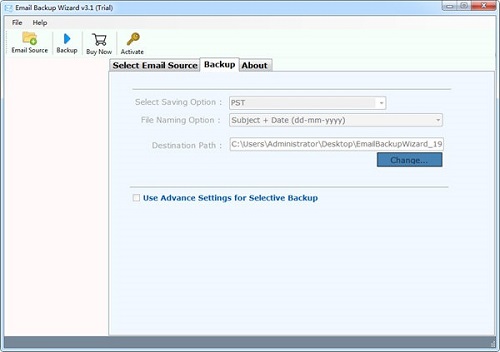 Email Backup Wizard