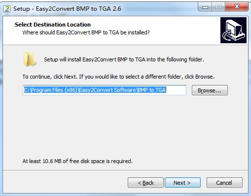 Easy2Convert BMP to TGA