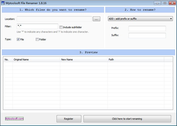 Mytoolsoft File Renamer(批量重命名软件)