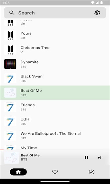 bts songs app