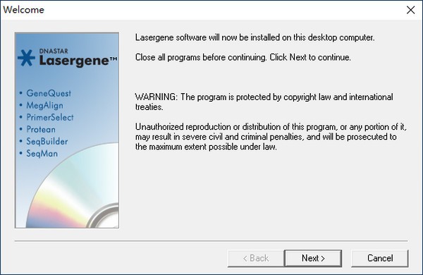 DNASTAR lasergene(分子生物学软件)