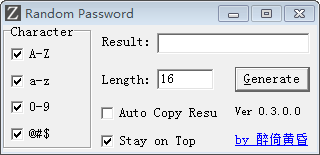 Random Password(随机密码生成工具)