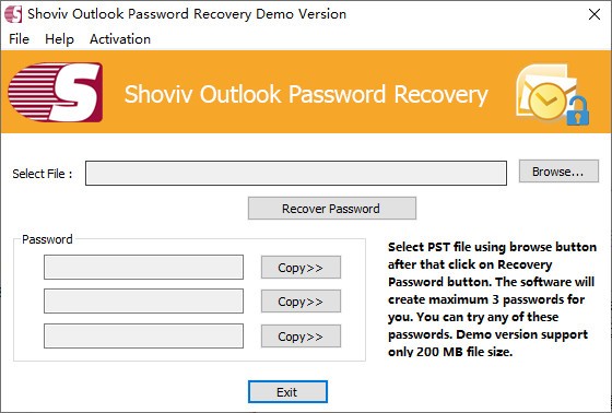 Shoviv Outlook Password Recovery(Outlook文件密码恢复)