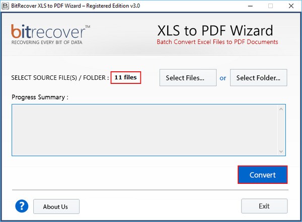 BitRecover XLS to PDF Wizard(XLS转PDF转换工具)