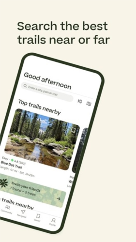 AllTrails app