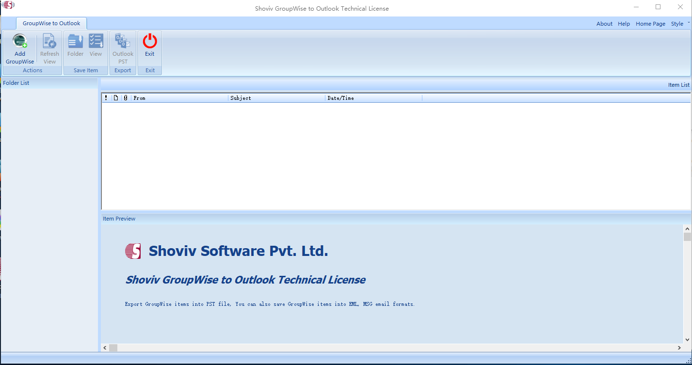 Shoviv Groupwise to Outlook