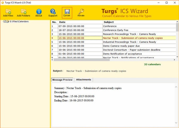 Turgs ICS Wizard(ICS文件转换工具)