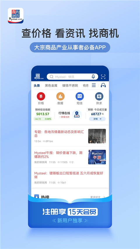 我的钢铁app