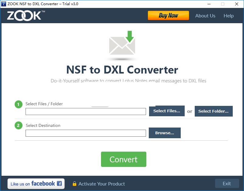 ZOOK NSF to DXL Converter