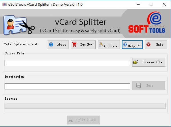 eSoftTools vCard Splitter(vCard分割器)