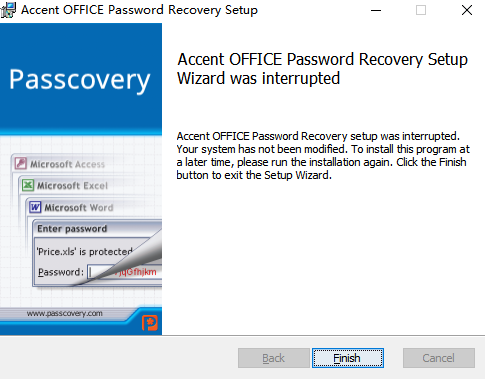 Accent Office Password Recovery