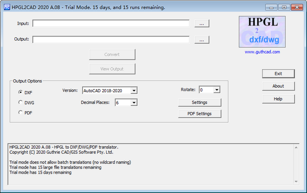 HPGL2CAD 2020 (plt转dxf工具)