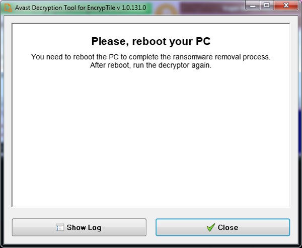 Avast Decryption Tools for EncrypTile(防勒索软件)