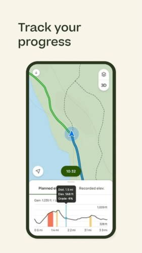 AllTrails app