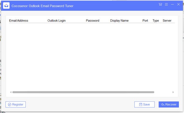 Cocosenor Outlook Email Password Tuner(Outlook电子邮件密码恢复工具)