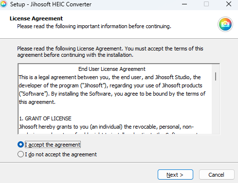 Jihosoft Free HEIC Converter