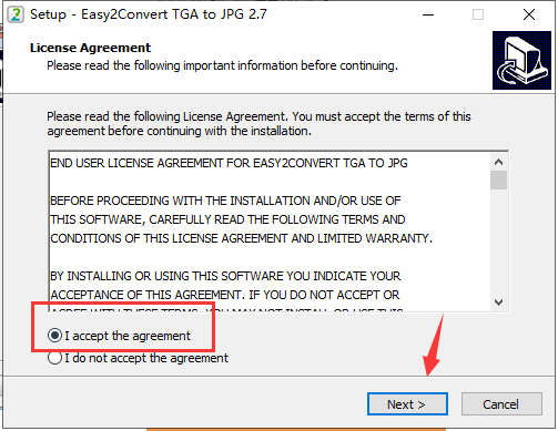 Easy2Convert TGA to JPG