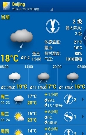 WeatherPro app