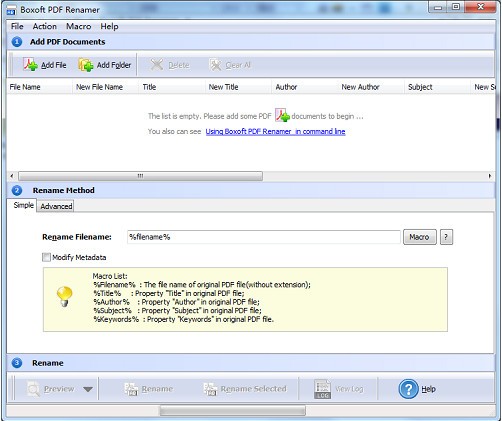 Boxoft pdf Renamer(PDF文件重命名软件)