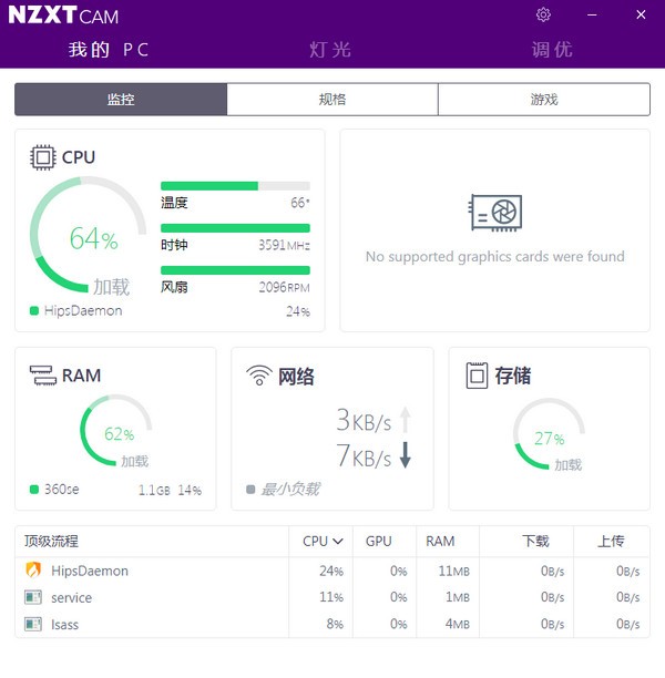 NZXT CAM(恩杰PC监控软件)